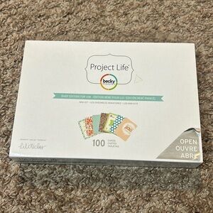 New Project Life Baby Edition For Him 100 Cards Becky Higgins Baby Boy